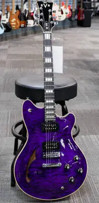 Store Special Product - EVH - SA-126 Special Quilted Maple Electric Guitar - Transparent Purple